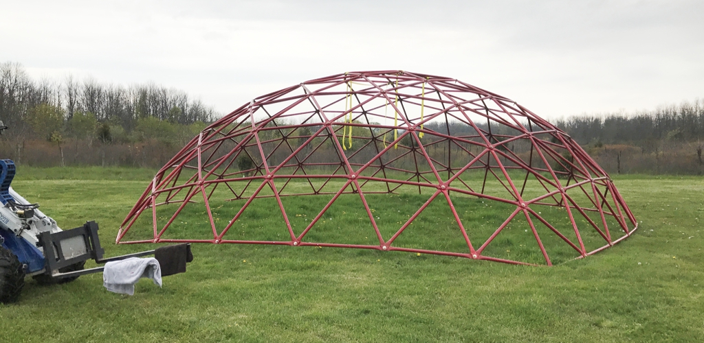 Geodesic Dome Greenhouse, May 12, 2017